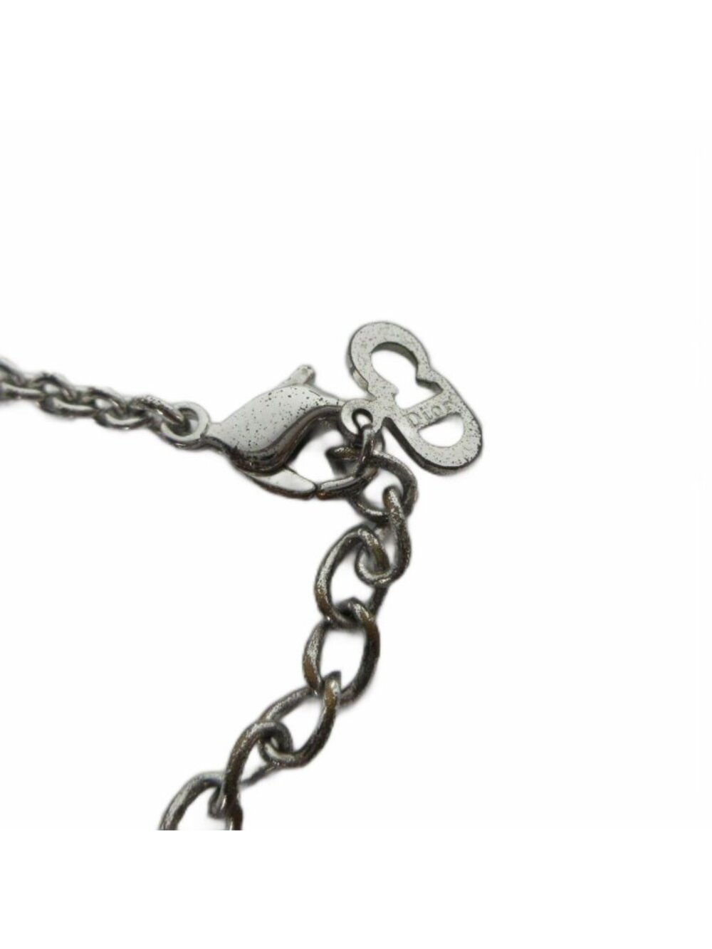 Dior Necklace Pendant Logo Silver - Picture 5 of 6